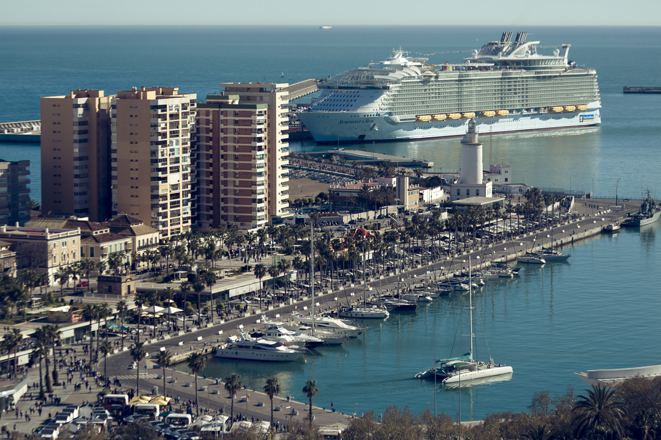 Puerto Málaga en Enero